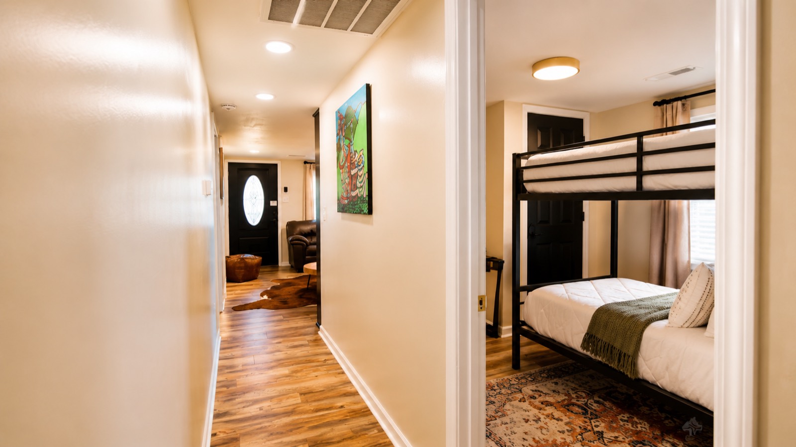Hallway leading to the bedrooms